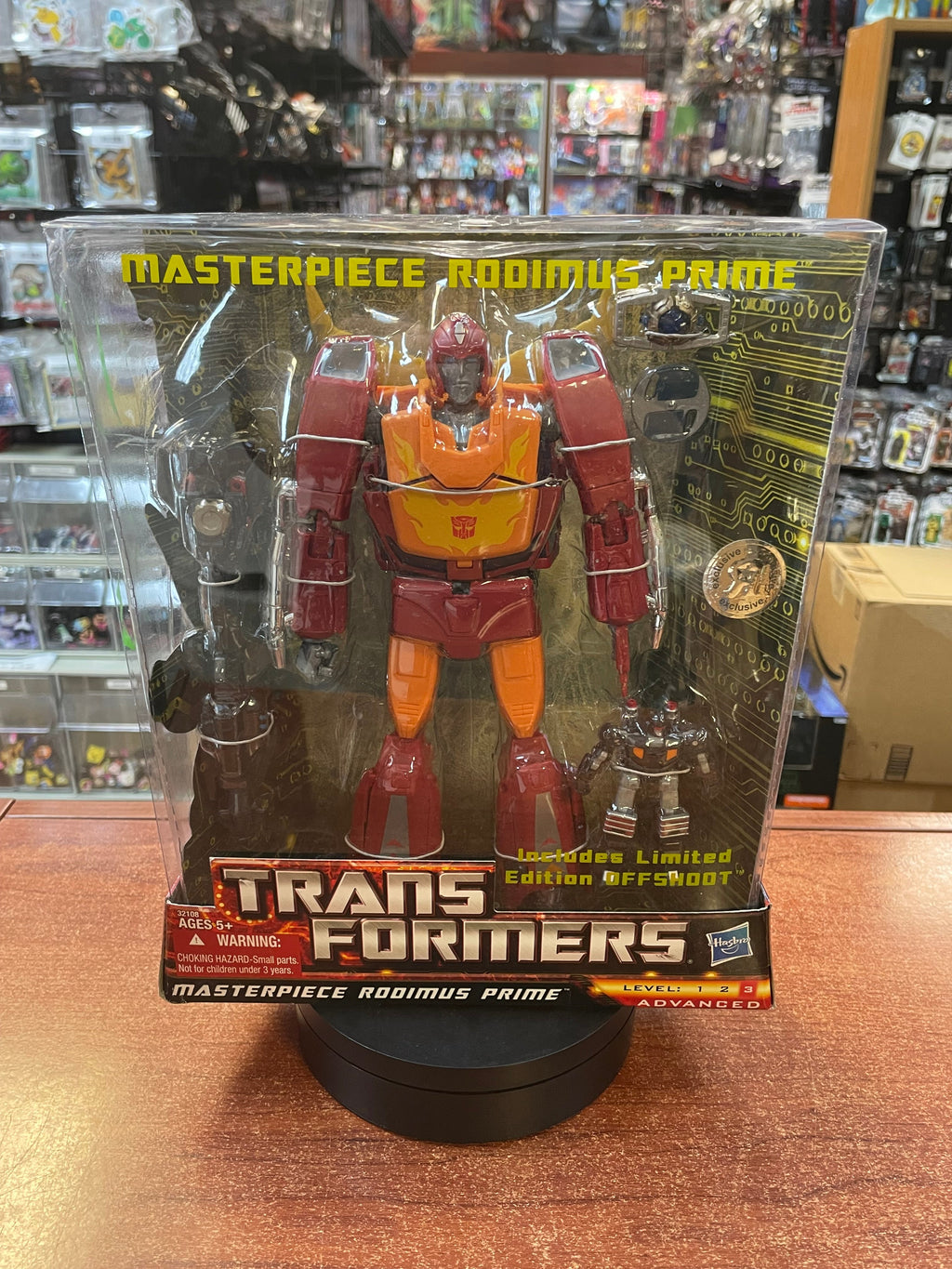 Rodimus Prime -TRU Exclusive- (Transformers Masterpiece, Hasbro) **SEALED** product image 1, provided for visual reference