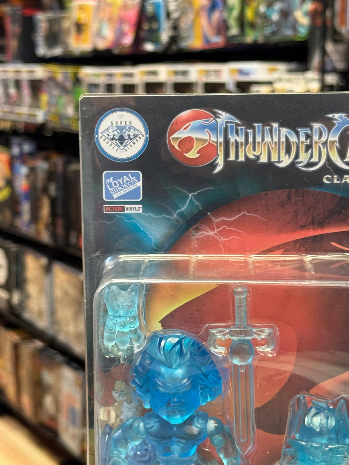 Translucent Lion-O & Snarf Crystal Blue (Thundercats, Loyal Subjects) **SDCC Exclusive** product image 2, provided for