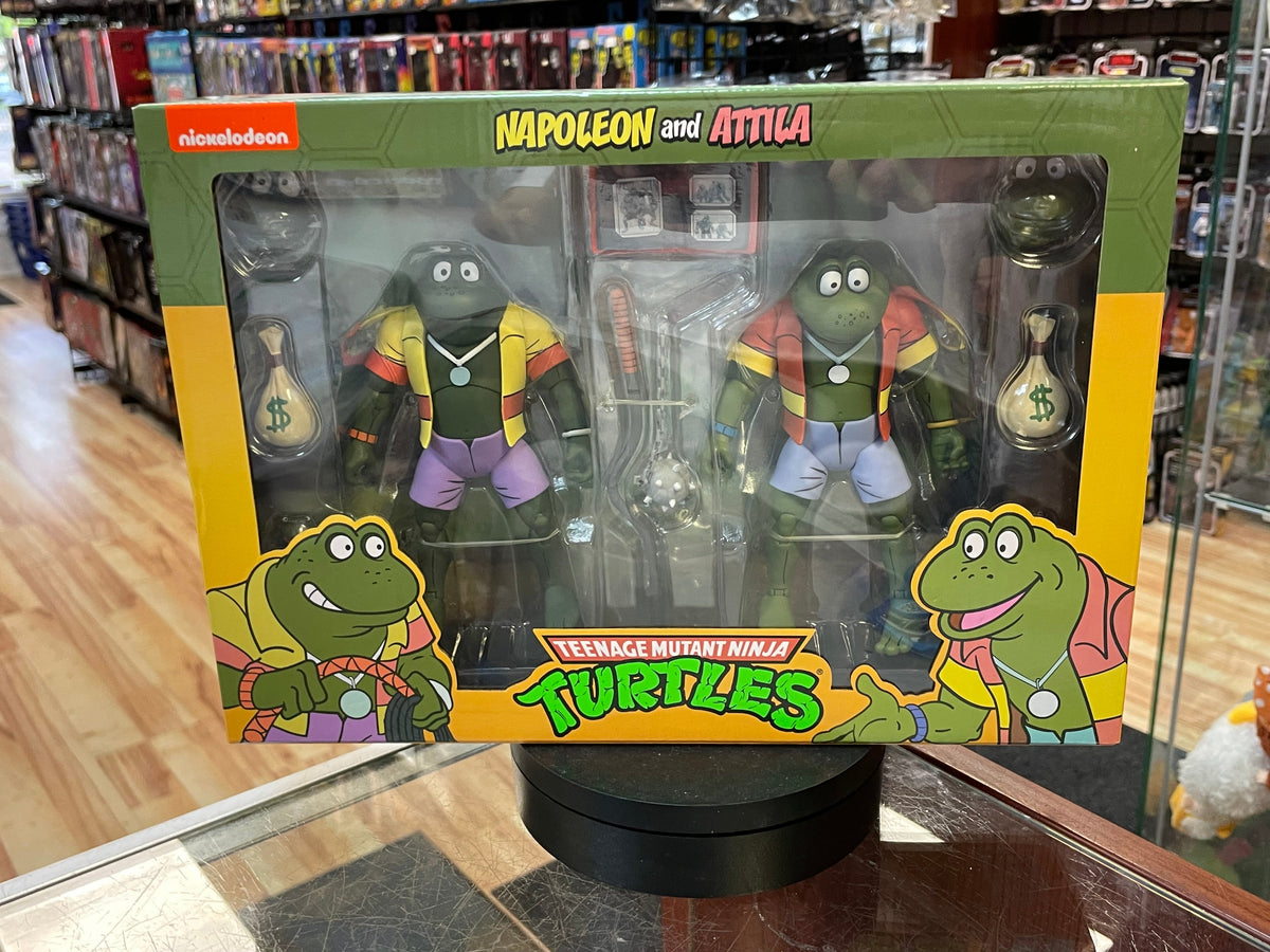 Napoleon & Attila (TMNT Ninja Turtles, NECA) **SEALED** product image 1, provided for visual reference and product detail
