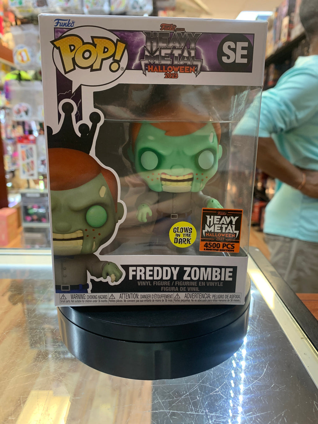 Freddy as Zombie GITD LE 4500 (Funko Pop, Freddy Funko) product image 1, provided for visual reference and product detail