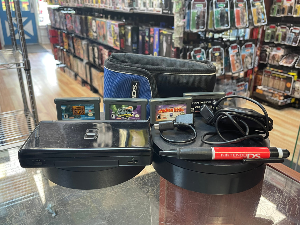 Black Nintendo DS Lite with Games (Nintendo DS Lite, Video Games) ** TESTED** product image 1, provided for visual reference