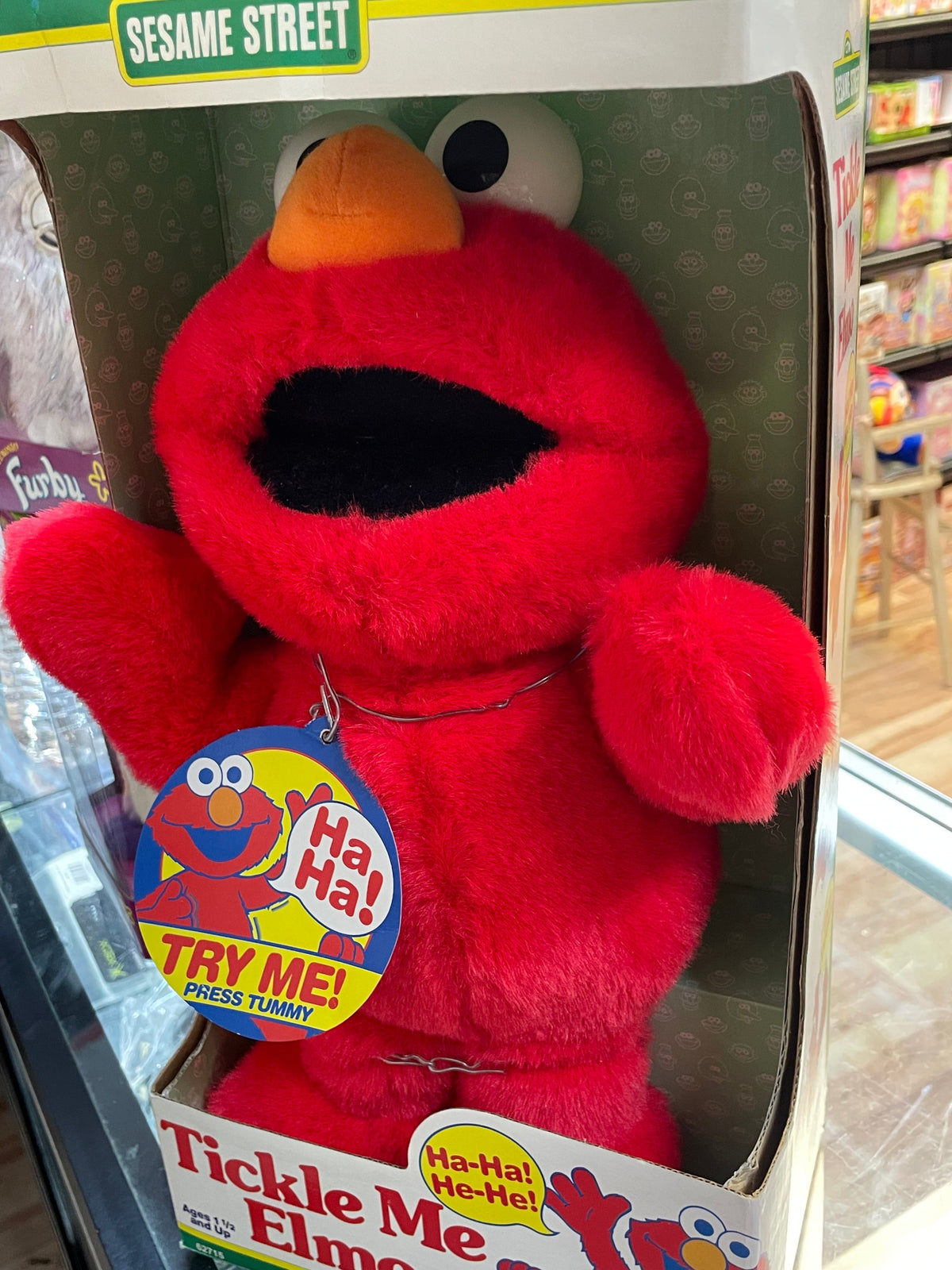 Tickle Me Elmo (Vintage Sesame Street, Tyco) **NEW** product image 8, provided for visual reference and product detail review