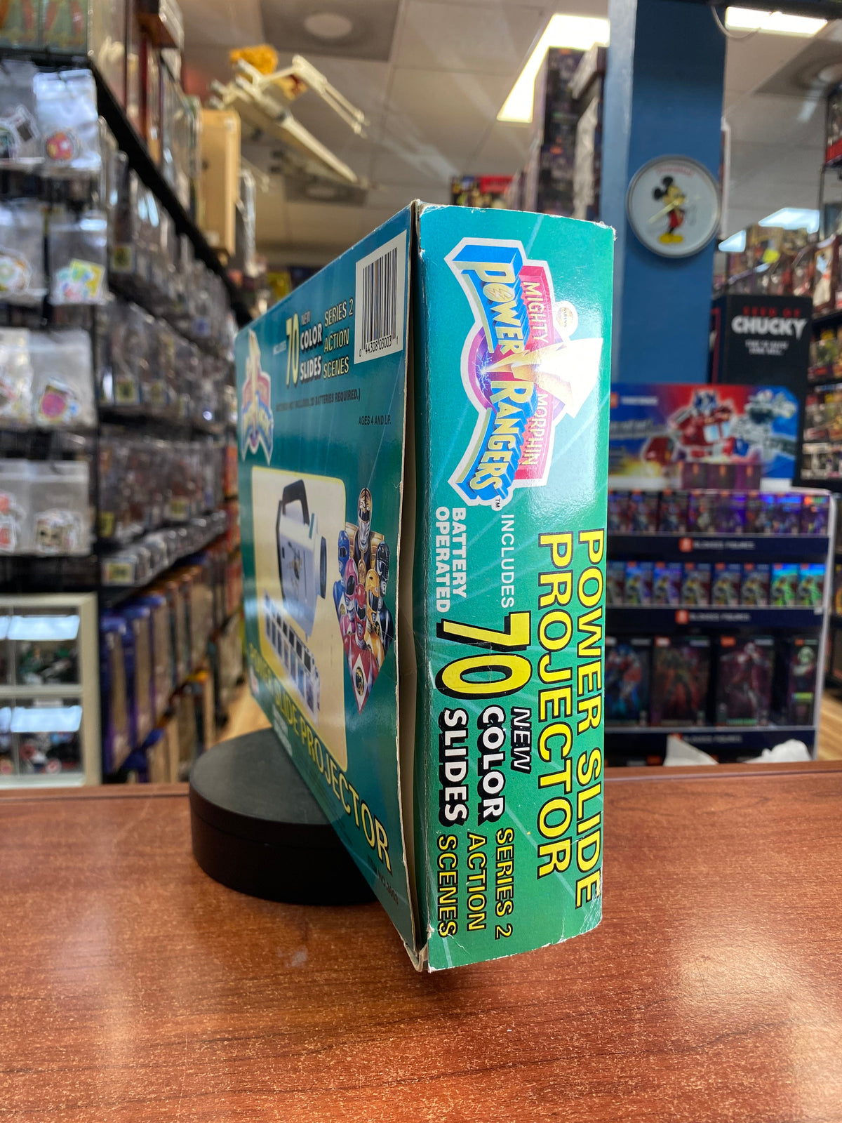 White Ranger Power Slide Projector (Vintage MMPR Power Rangers, Bandai) product image 2, provided for visual reference and