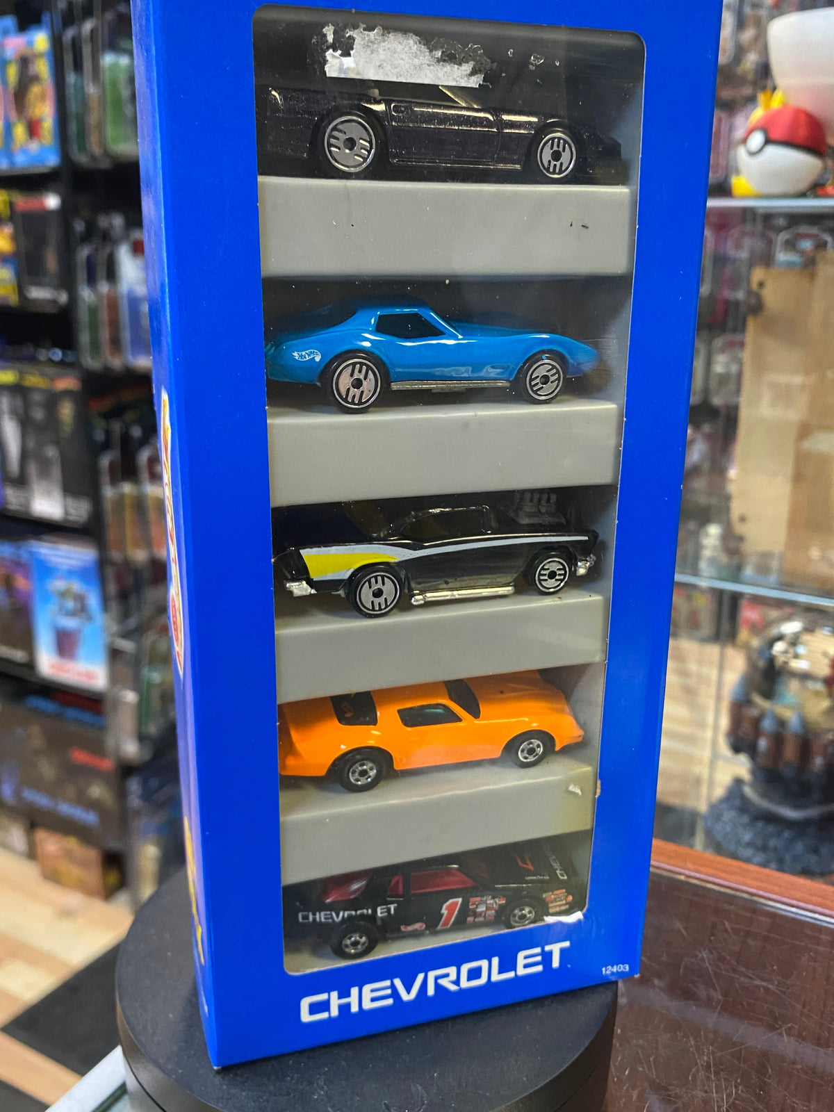 Chevrolet Gift Pack with Blue Coupe 12403 (Vintage Hot Wheels, Mattel) SEALED product image 3, provided for visual reference