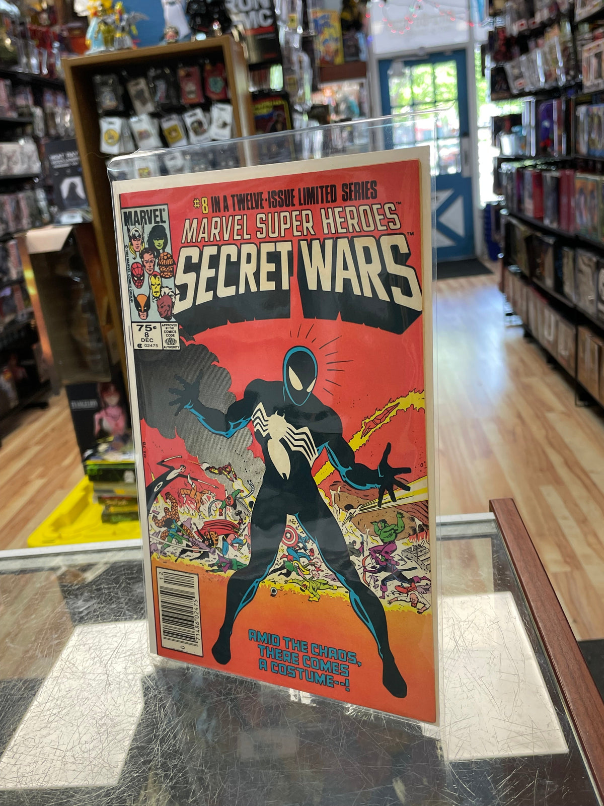 Secret Wars #8 Newsstand -1st Black Symbiote- 0597 (Marvel, Comics) product image 2, provided for visual reference and