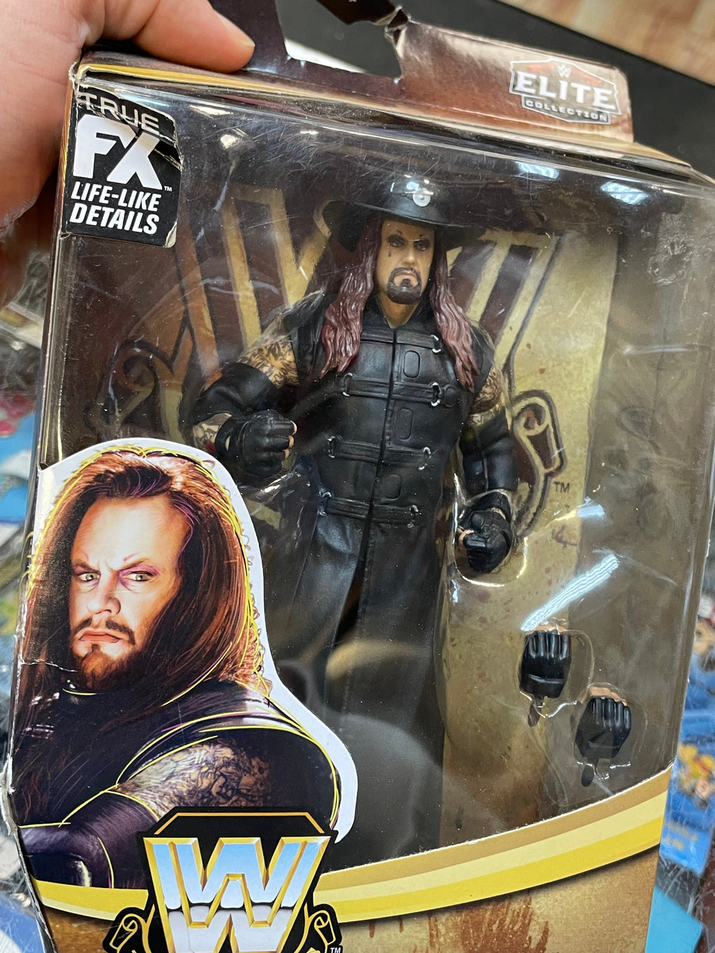 Undertaker S19 (WWE Elite Legends, Mattel) SEALED product image 5, provided for visual reference and product detail review