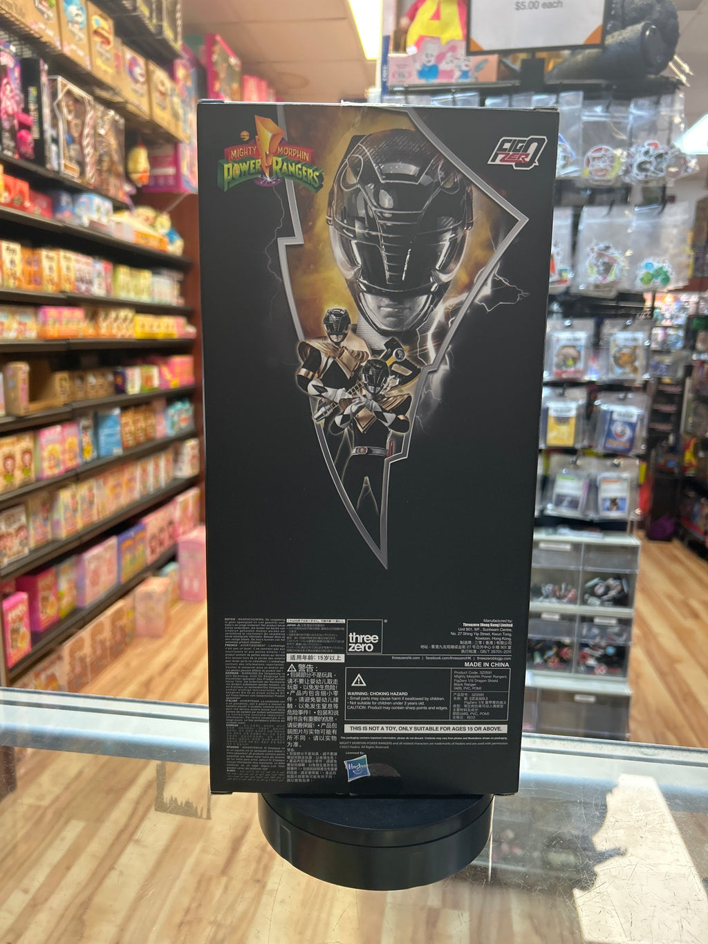 Dragon Shield Black Ranger 1/6 Scale (ThreeZERO, Power Ranger) COMPLETE product image 5, provided for visual reference and