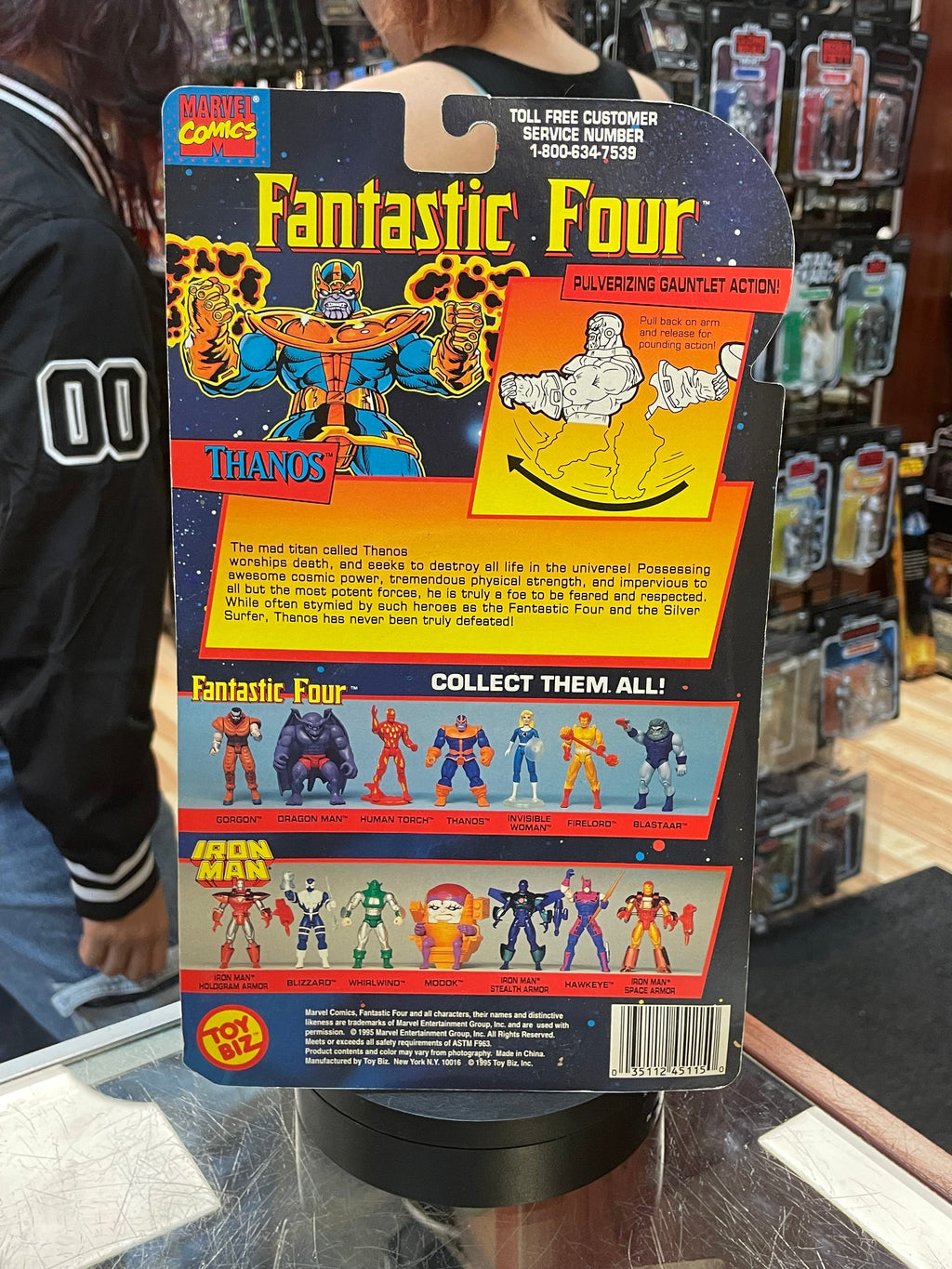 Thanos (Toybiz, Vintage Fantastic Four, Marvel) SEALED product image 2, provided for visual reference and product detail