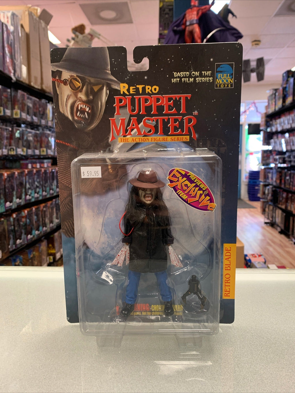 Retro Blade Blue Jean Variant(Vintage Retro Puppet Master, Full Moon Toys) product image 1, provided for visual reference