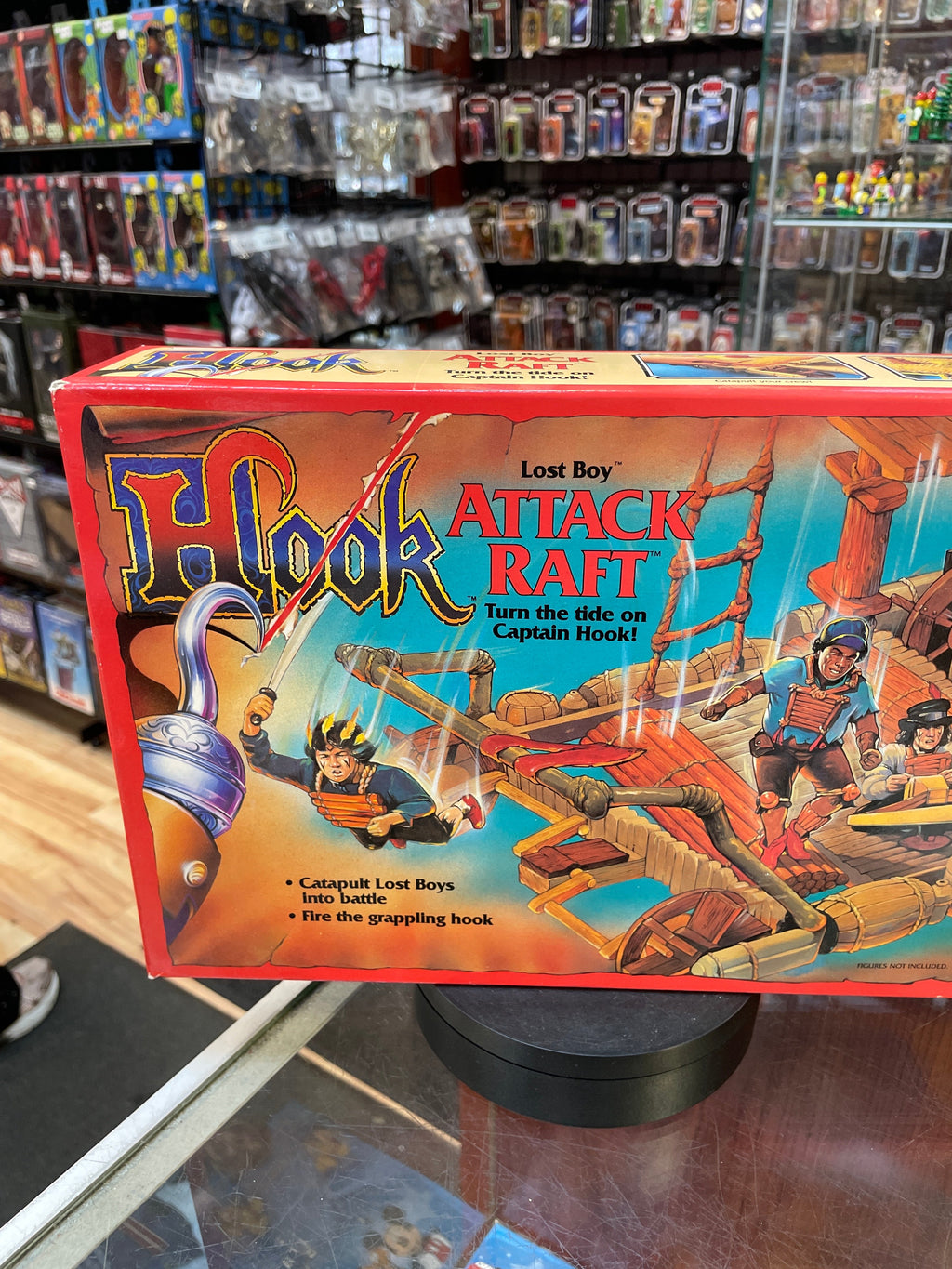 Lost Boy Attack Raft #2833 (Vintage Hook, Mattel) SEALED product image 3, provided for visual reference and product detail