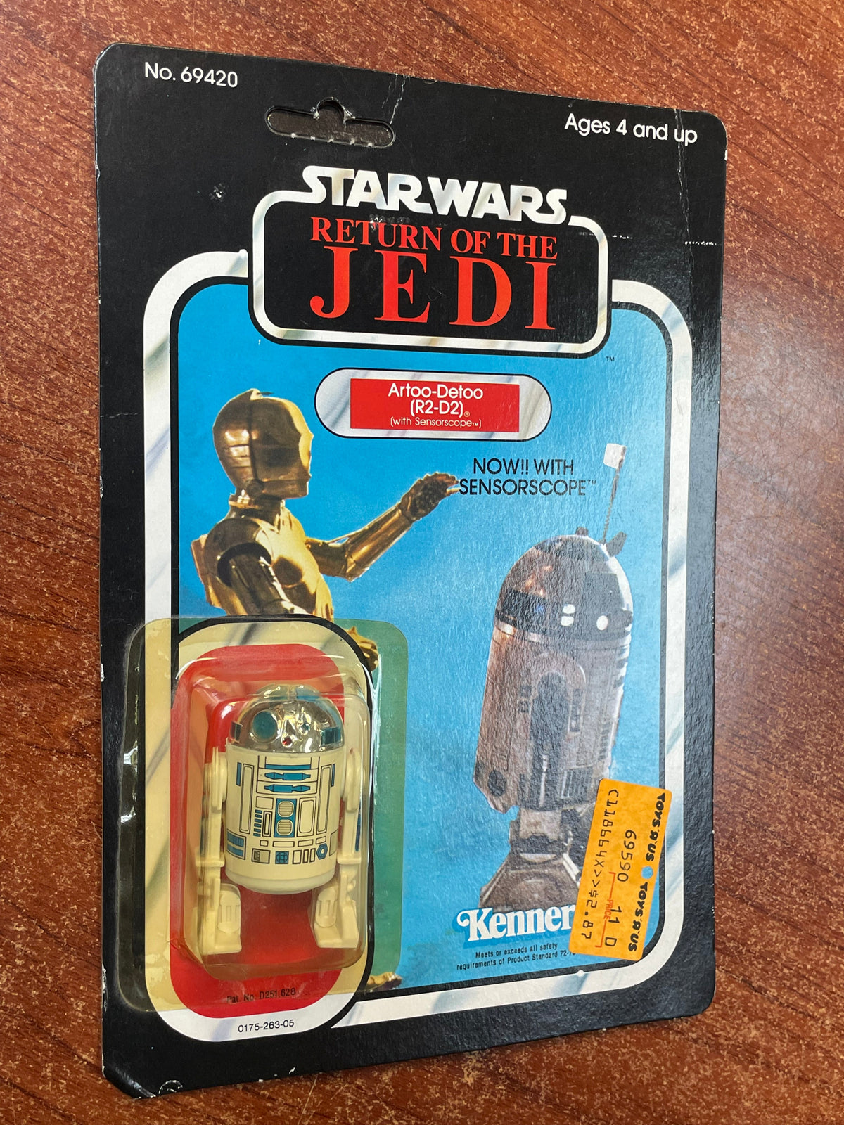 Sensorscope R2-D2 ROTJ 77 (Vintage Star Wars, Kenner) **SEALED** product image 16, provided for visual reference and product