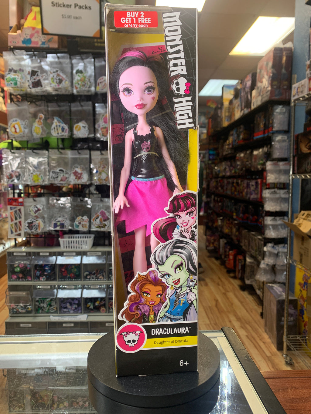Draculaura Skullette DNV67 (Vintage Monster High, Mattel) SEALED product image 1, provided for visual reference and product