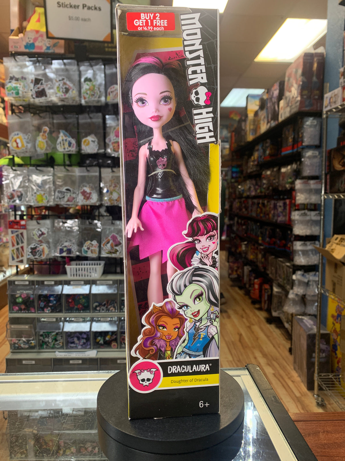 Draculaura Skullette DNV67 (Vintage Monster High, Mattel) SEALED product image 1, provided for visual reference and product