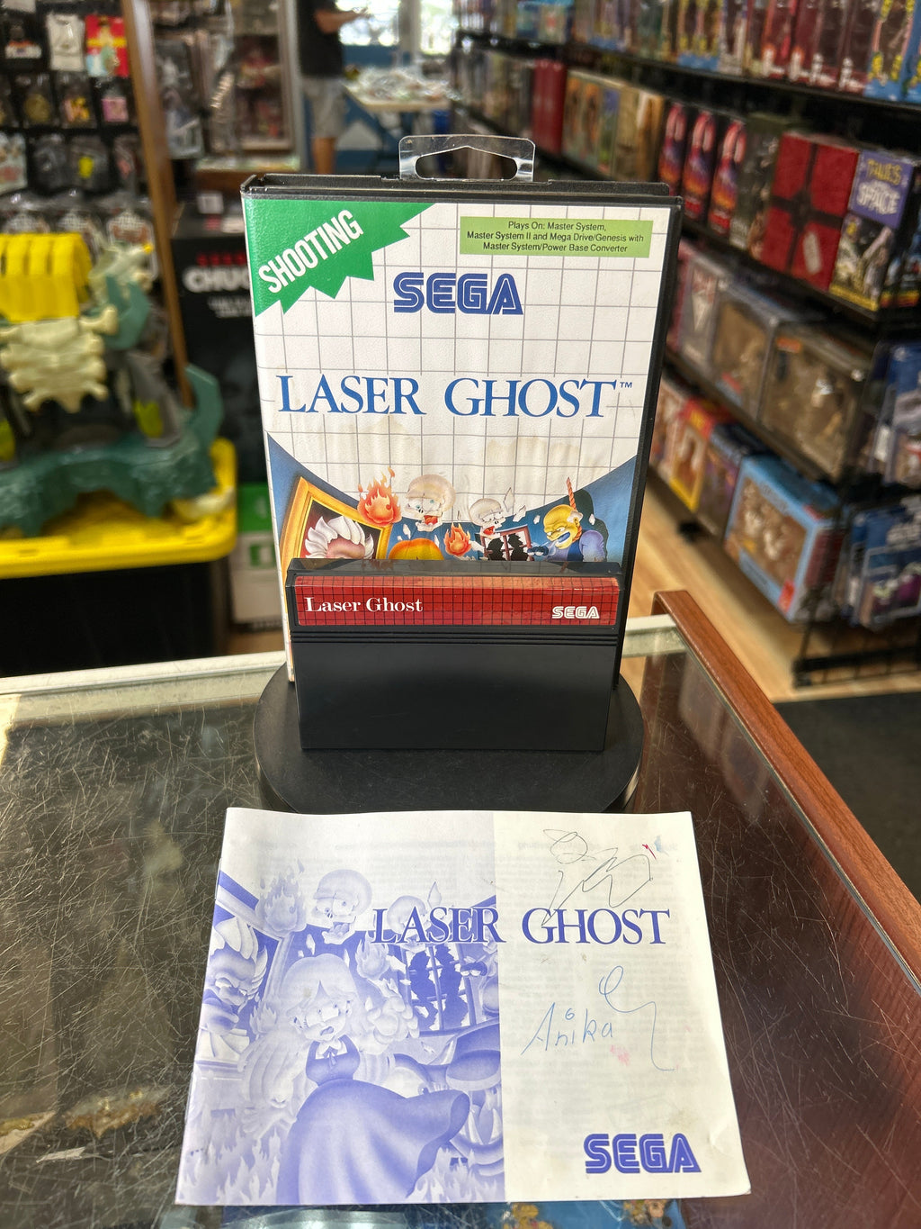 Laser Ghost 0820 (SEGA Master System SMS, Video Games) **COMPLETE** product image 1, provided for visual reference and