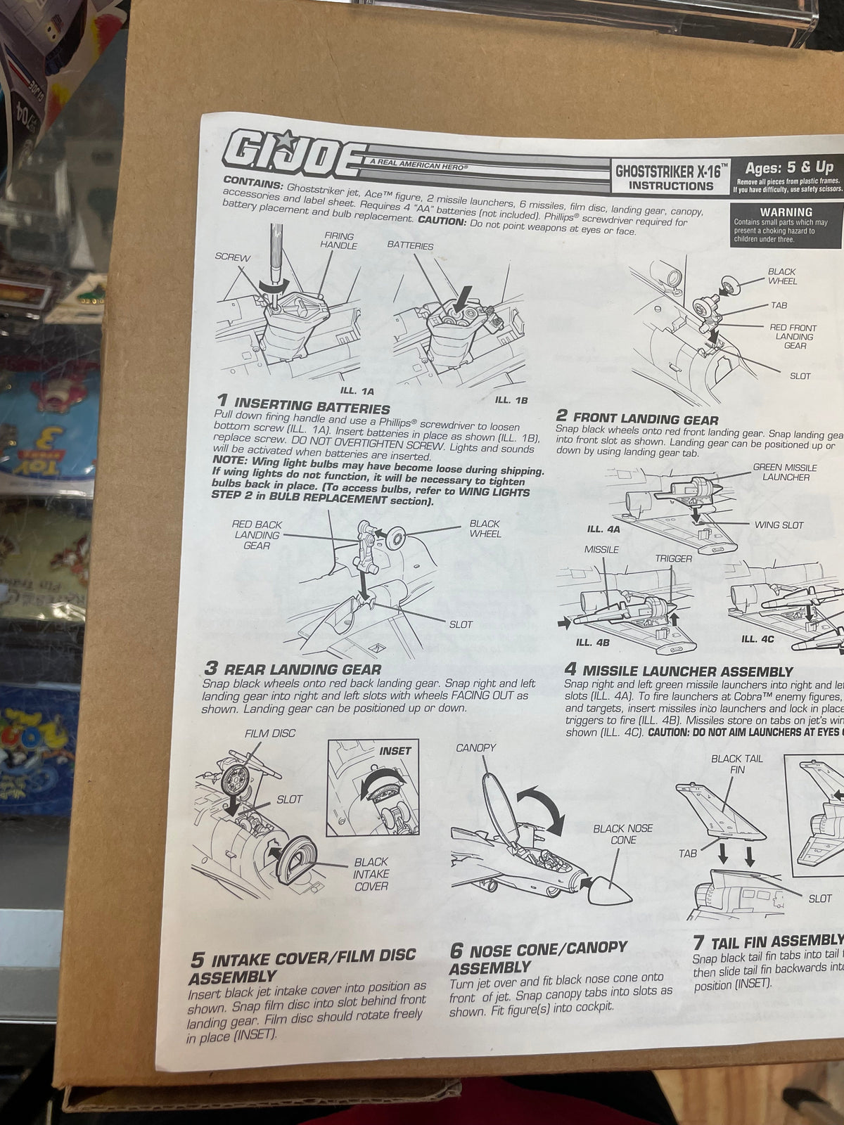 Ghoststriker X-16 with Box (Vintage GI Joe, Hasbro) **COMPLETE** product image 39, provided for visual reference and product