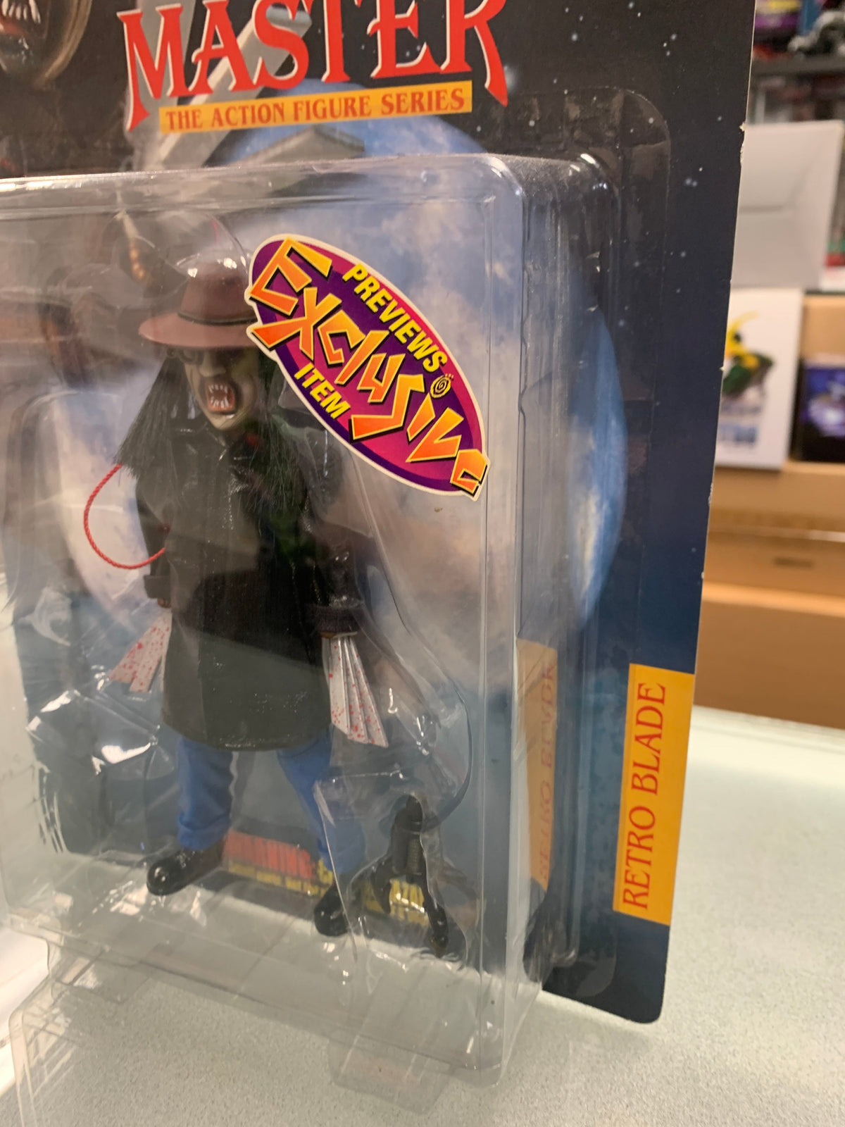 Retro Blade Blue Jean Variant(Vintage Retro Puppet Master, Full Moon Toys) product image 5, provided for visual reference