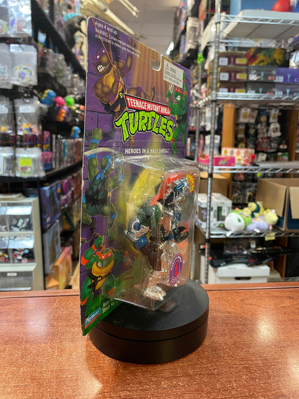 Robotoic Bebop with Collector Coin (Vintage TMNT Ninja Turtles, Playmates) **SEALED** product image 2, provided for visual