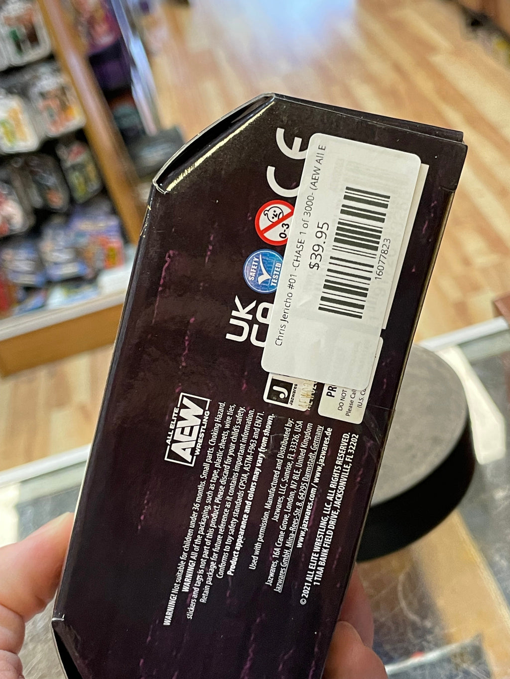Chris Jericho #01 -CHASE 1 of 3000- (AEW All Elite Wrestling, Jazwares) **SEALED** product image 5, provided for visual