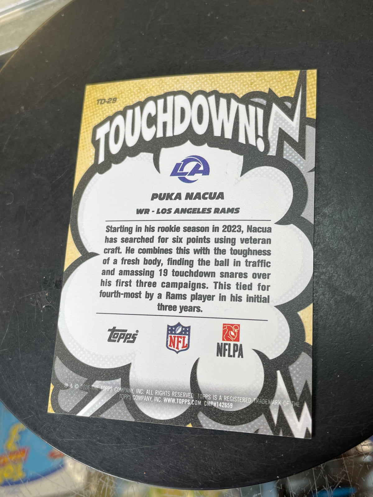 Puka Nacua -Suddenly Touchdown- (Topps, NFL Flagship 2026) product image 11, provided for visual reference and product