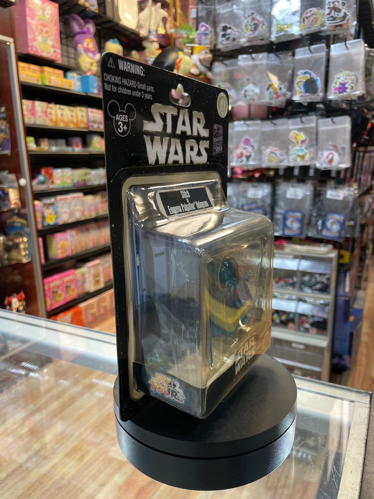 Stitch as Hologram Emperor Palpatine (Star Wars Star Tours, Disney) **SEALED** product image 2, provided for visual