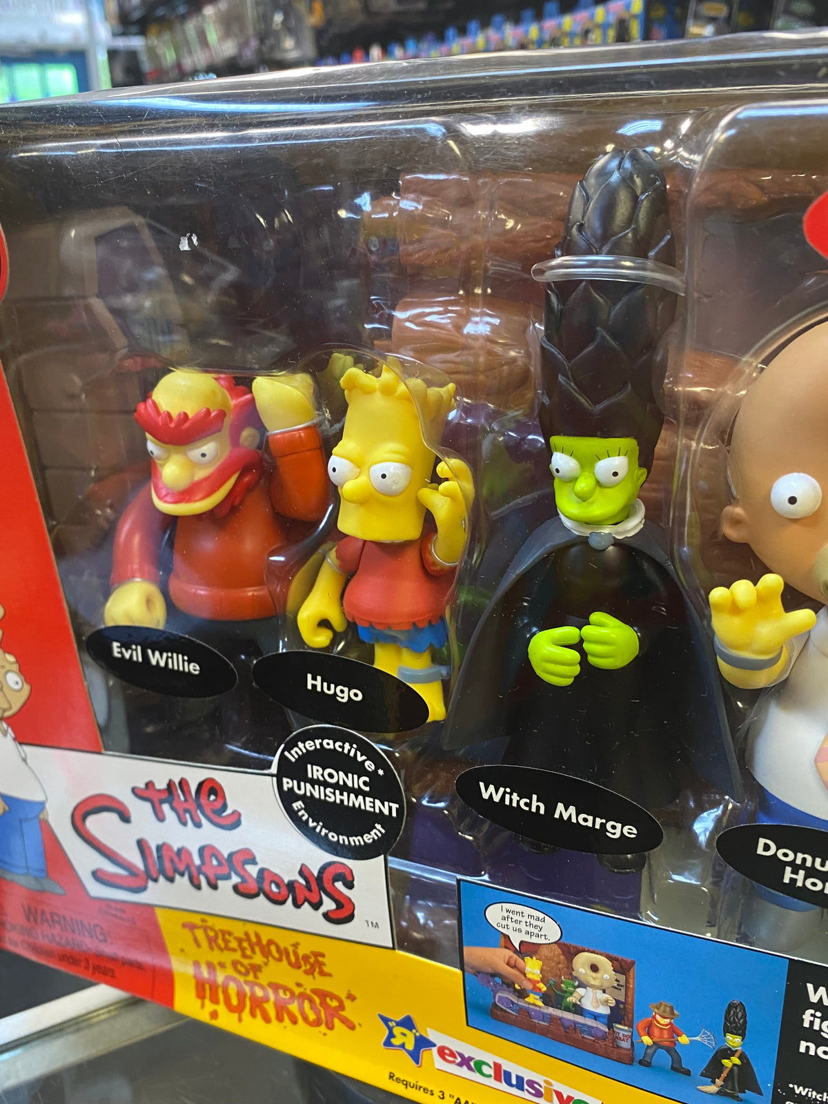 Treehouse of Horror Ironic Punishment (Vintage Simpsons, Playmates) SEALED product image 3, provided for visual reference