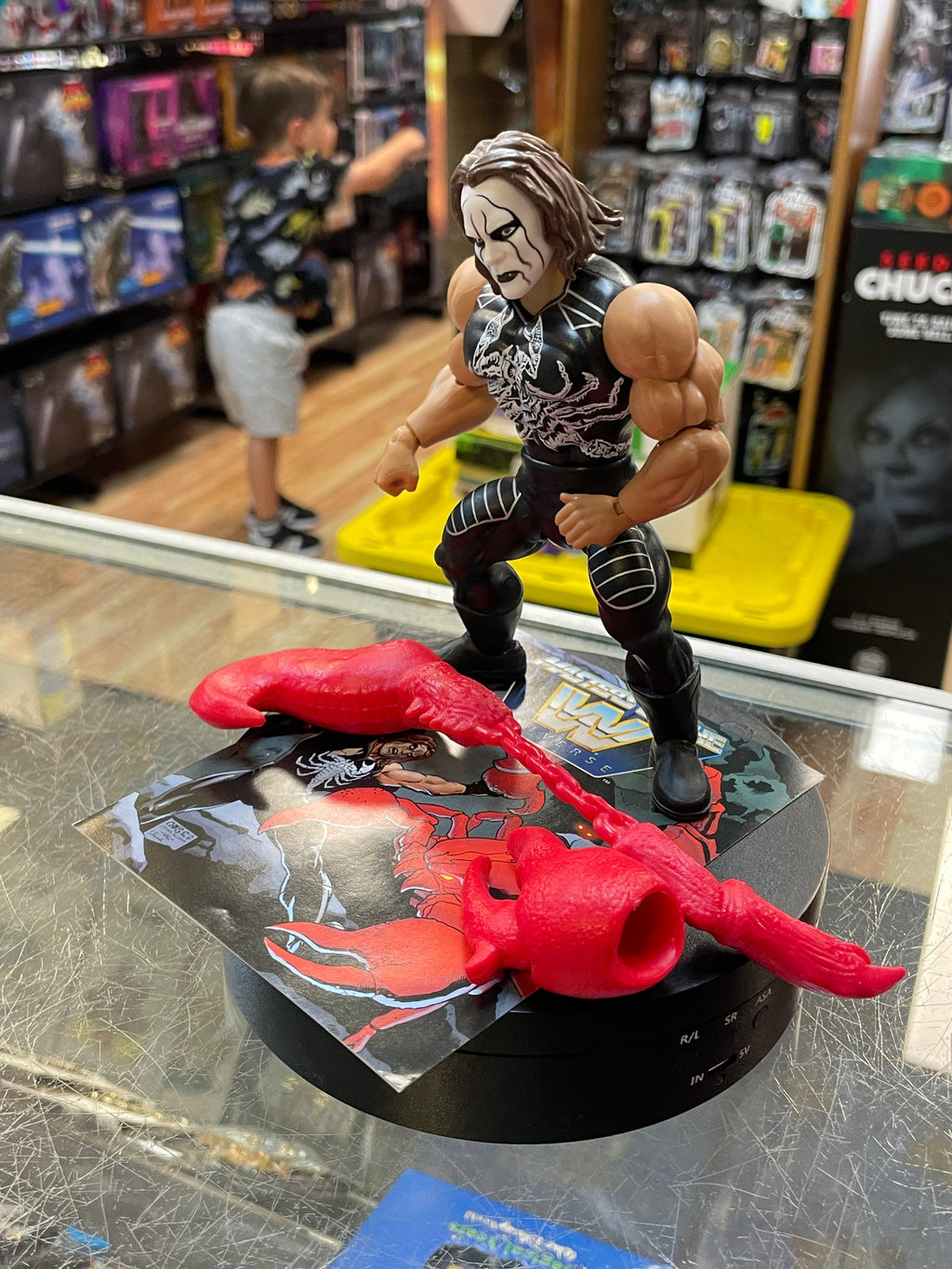 Sting as Clawful (WWE MOTU, Mattel) **COMPLETE** product image 2, provided for visual reference and product detail review