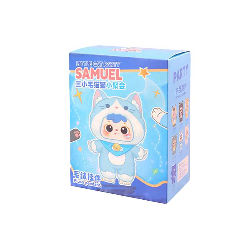 Little Cat Party Plush (Samuel, Blind Box) SEALED product image 1, provided for visual reference and product detail review