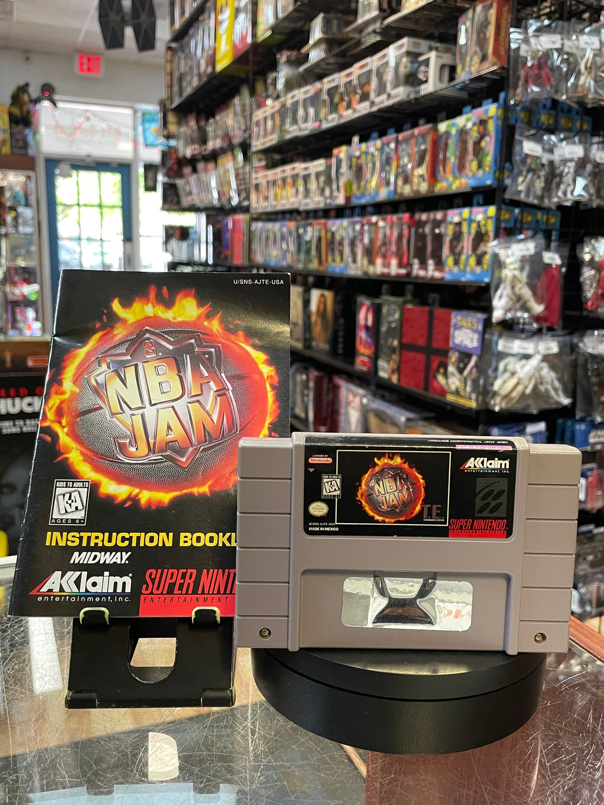 NBA JAM Tournament Edition with Manual (SNES Super Nintendo, Vintage Video Games) TESTED WORKING product image 1, provided