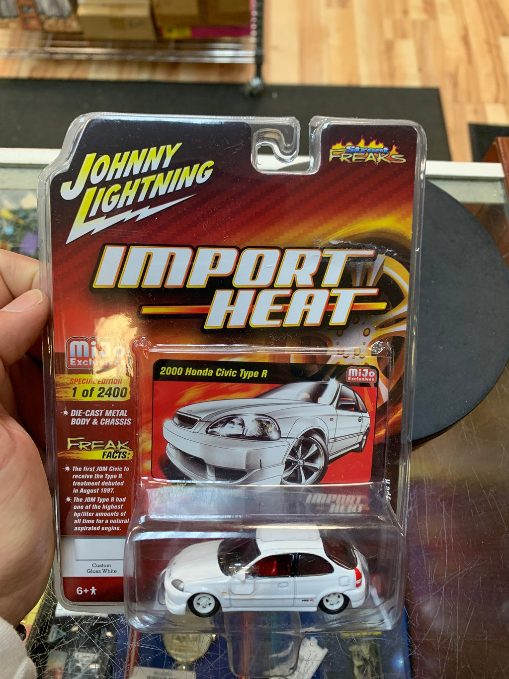 2000 Honda Civic Type R 1/2400 (Johnny Lightning Import Heat, Tomy) SEALED product image 3, provided for visual reference