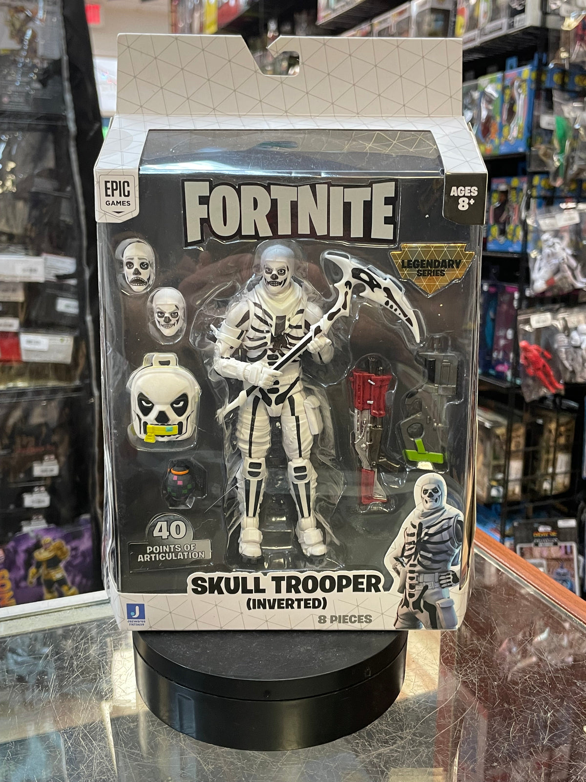 Skull Trooper (Fortnite Legendary, Jazwares) **SEALED** product image 1, provided for visual reference and product detail