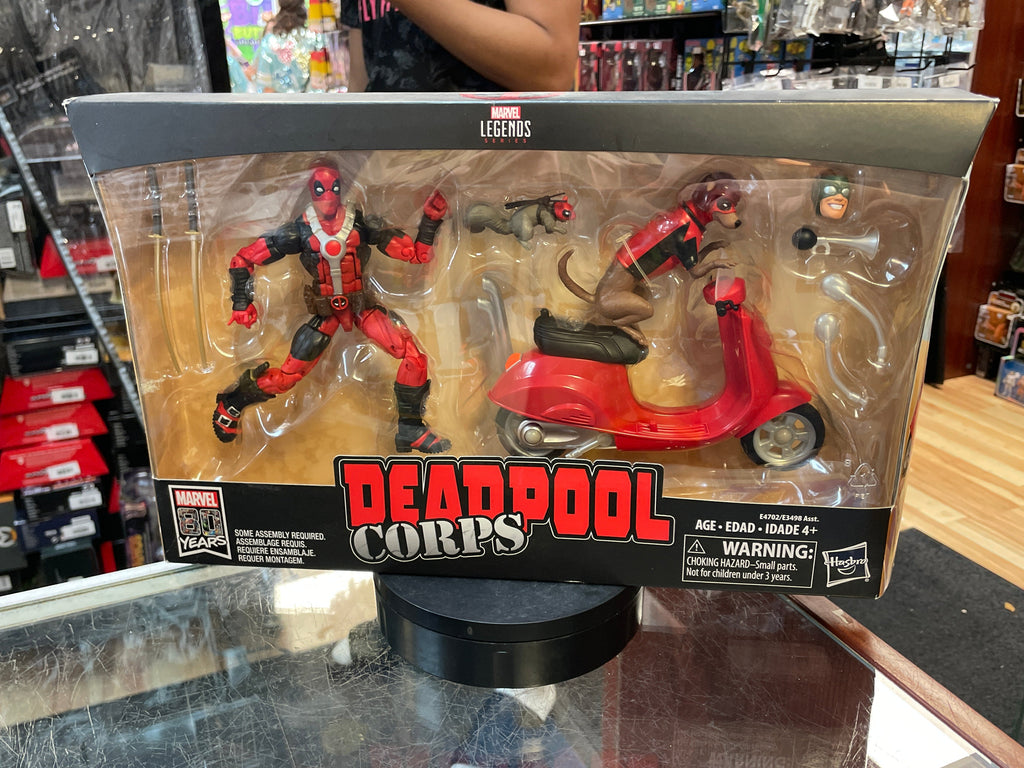 Deadpool Corps with Scooter (Marvel Legends, Hasbro) *SEALED* product image 1, provided for visual reference and product