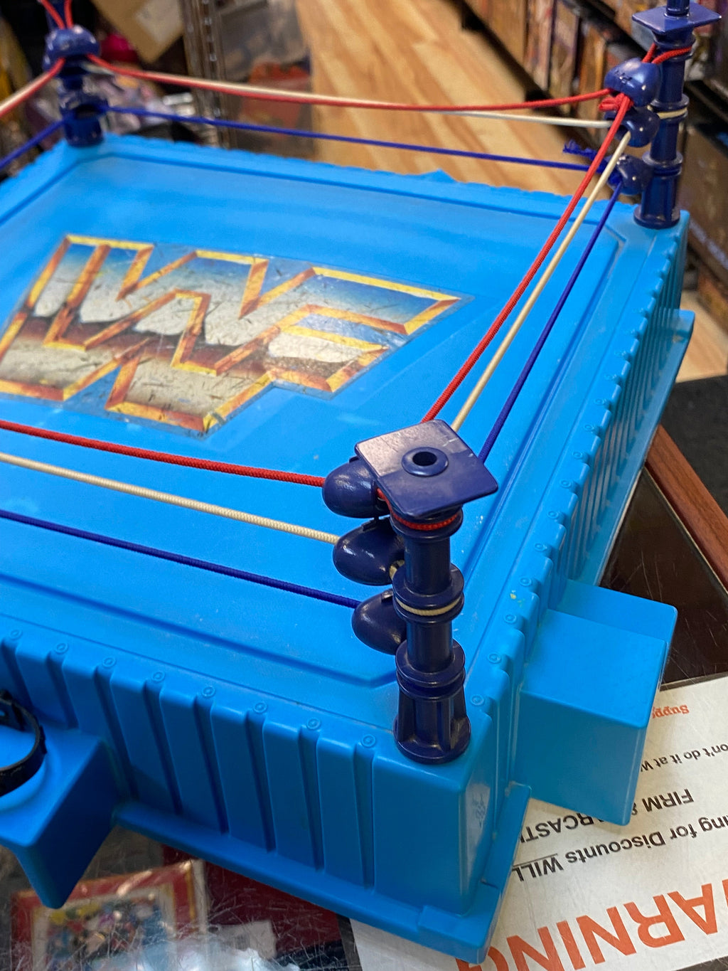 WWF Hasbro Ring with Flag (Vintage WWF WWE, Hasbro) product image 4, provided for visual reference and product detail review