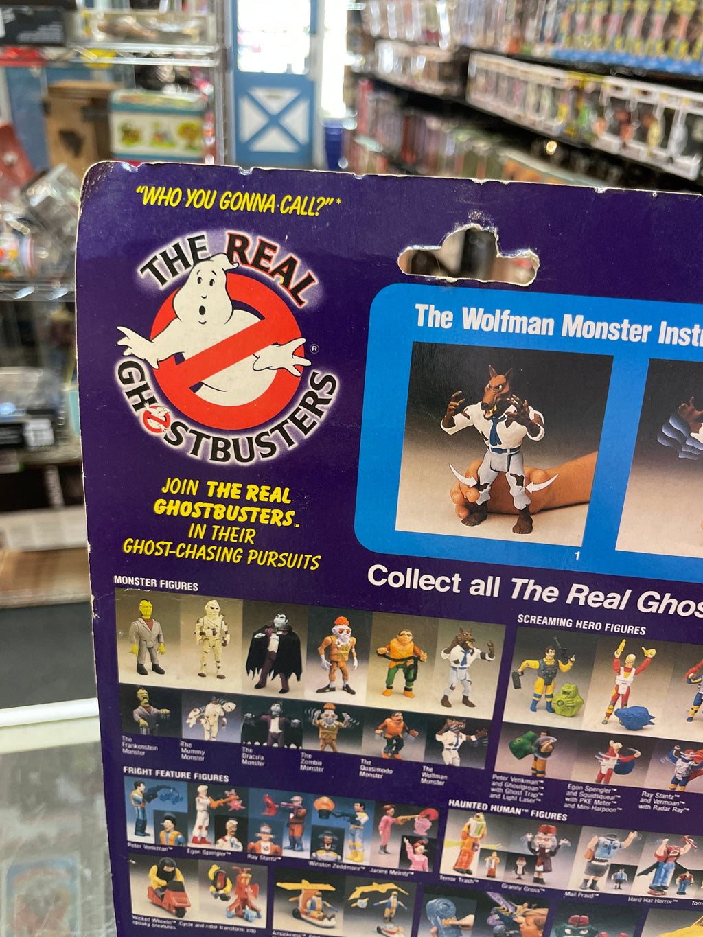 The WolfMan Monster (Vintage Ghostbusters, Kenner) **SEALED** product image 10, provided for visual reference and product