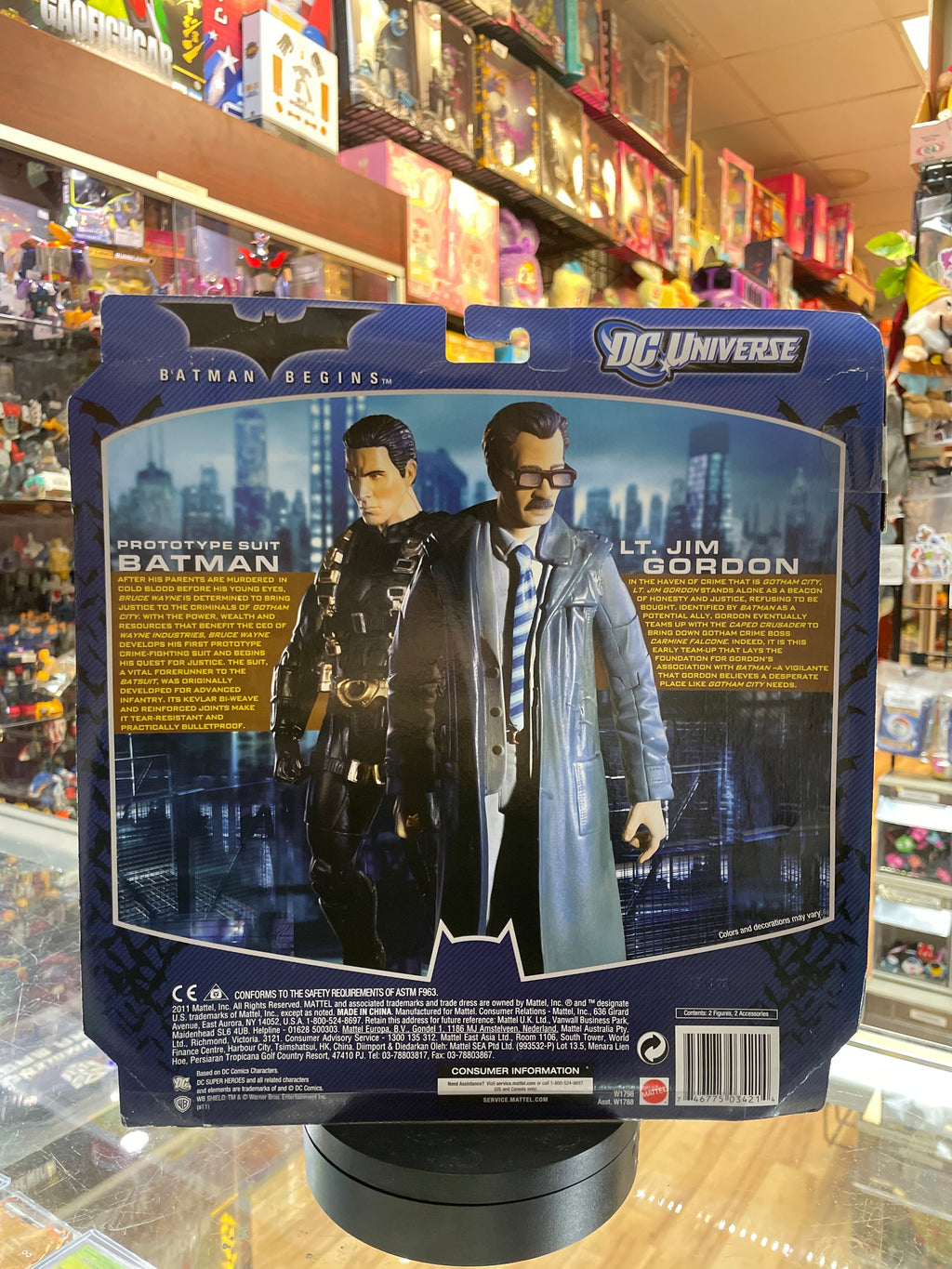 Prototype Bat Suit & LT. Jim Gordon -Movie Masters- (DC The Dark Knight Trilogy, Mattel) SEALED product image 3, provided