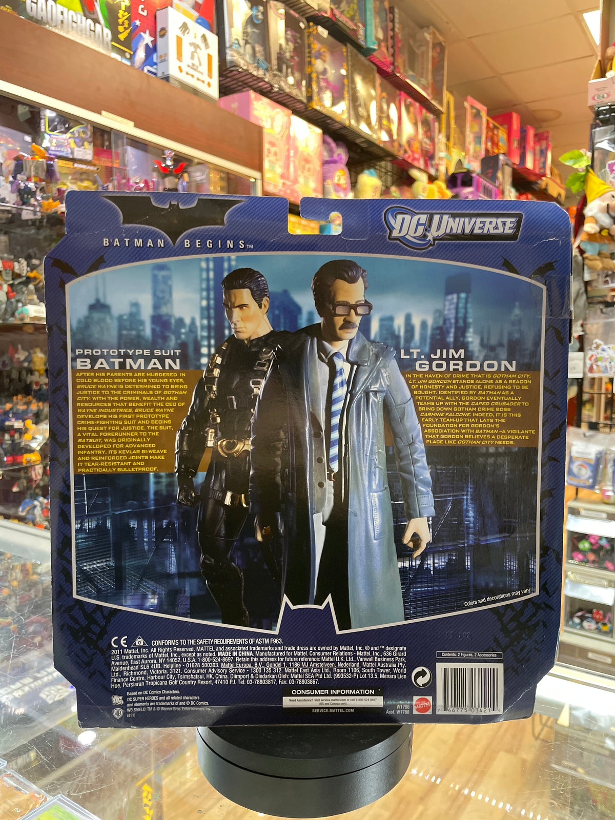 Prototype Bat Suit & LT. Jim Gordon -Movie Masters- (DC The Dark Knight Trilogy, Mattel) SEALED product image 3, provided