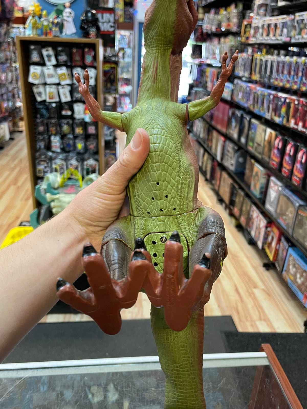 Red Tyrannosaurus Rex JP09 (Vintage Jurassic Park, Kenner) **Untested** product image 4, provided for visual reference and