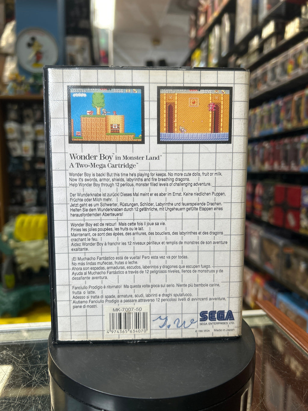 Wonder Boy in Monster Land 0822 (SEGA Master System SMS, Video Games) **COMPLETE** product image 7, provided for visual