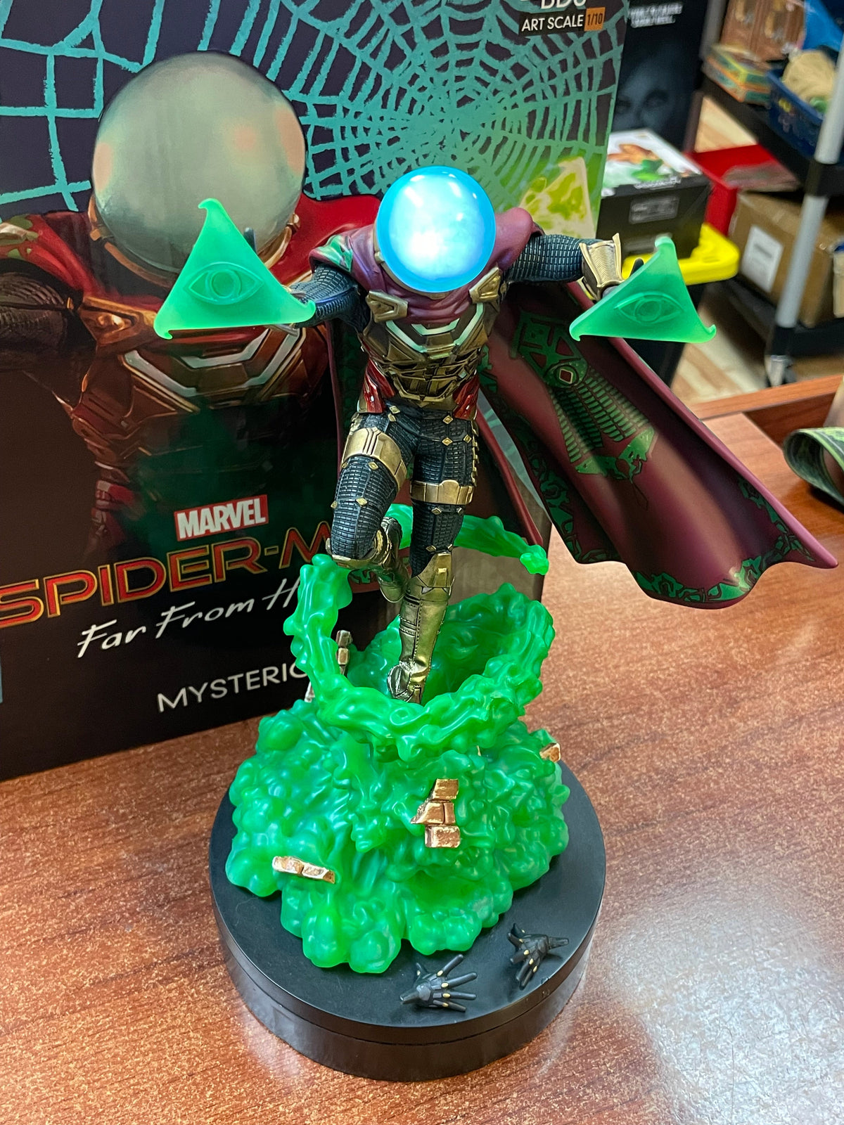 Mysterio BDS Art Scale 1/10 (Marvel Spider-Man Far From Home, Iron Studios) COMPLETE product image 3, provided for visual