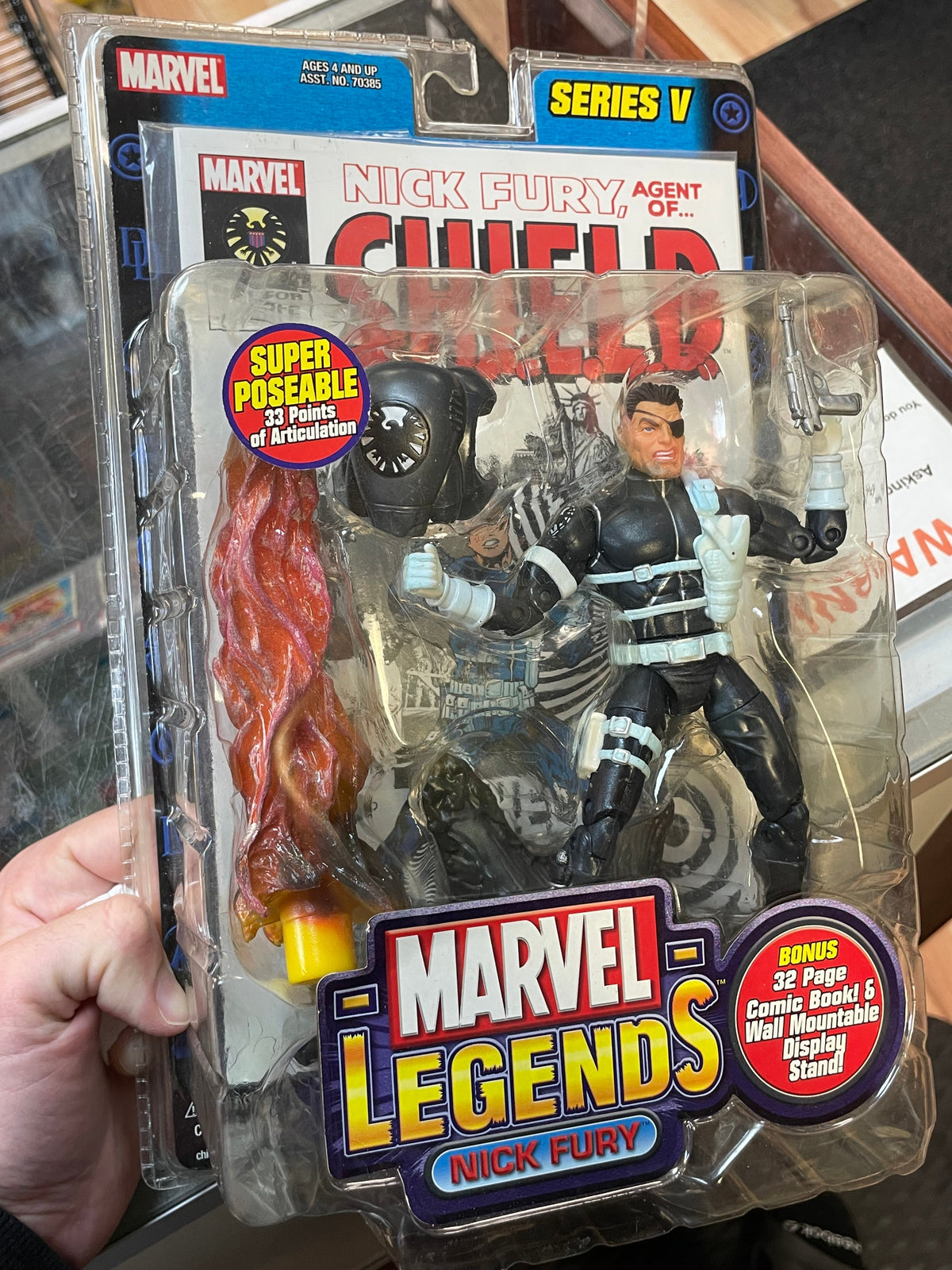 Nick Fury Series 5 (Marvel Legends, ToyBiz) **SEALED** product image 3, provided for visual reference and product detail