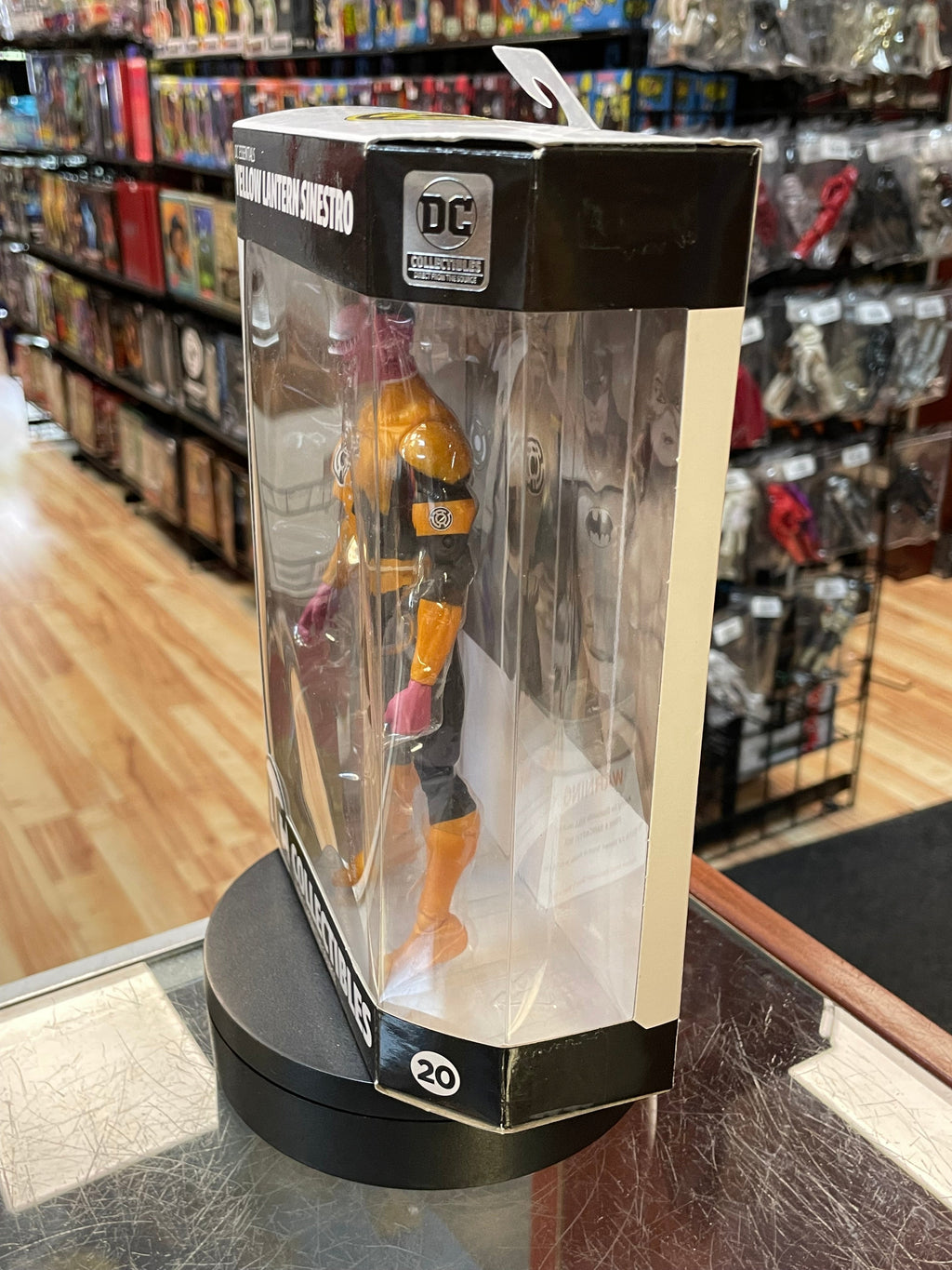 Yellow Lantern Sinestro (DC Essentials, DC Collectibles) SEALED product image 2, provided for visual reference and product