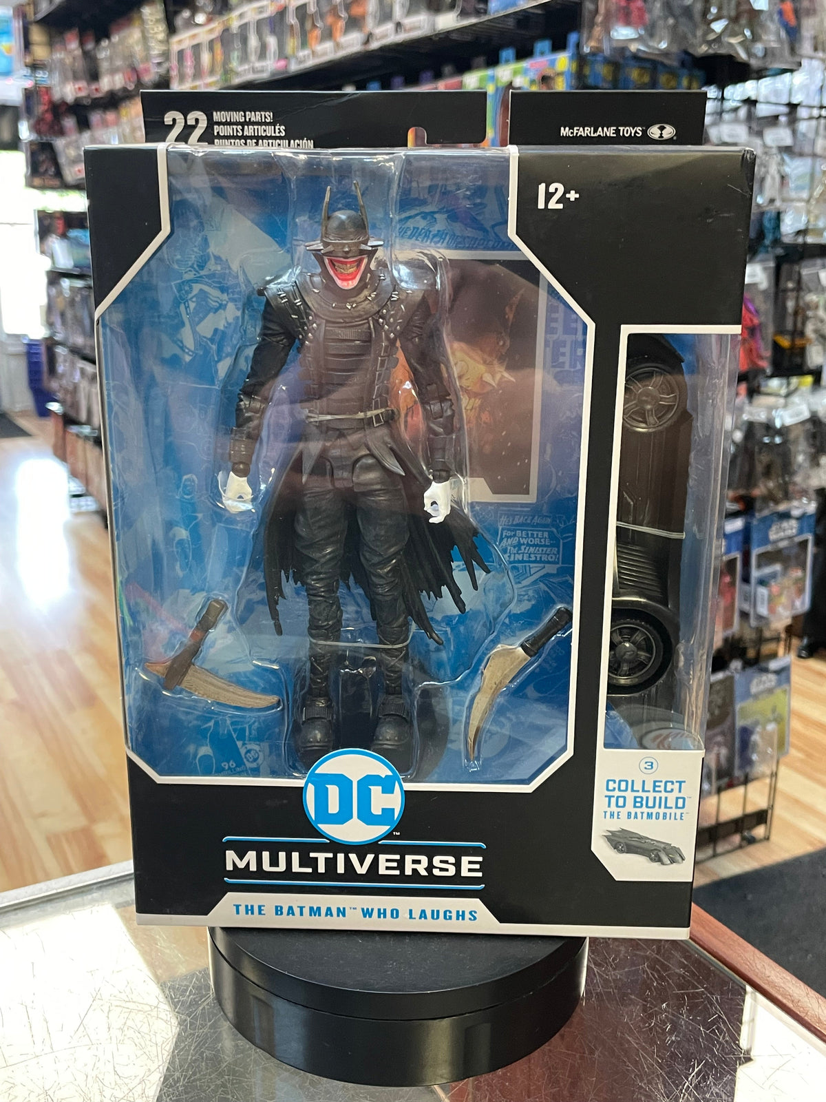 Batman Who Laughs BAF Batmobile (McFarlane, DC Multiverse) SEALED product image 1, provided for visual reference and product