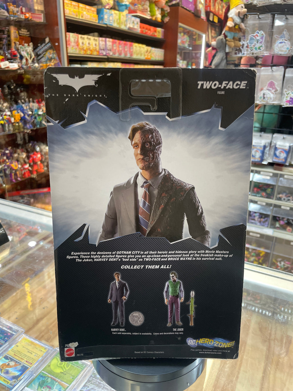 Two-Face -Movie Masters- TRU Exclusive (DC The Dark Knight Trilogy, Mattel) SEALED product image 2, provided for visual