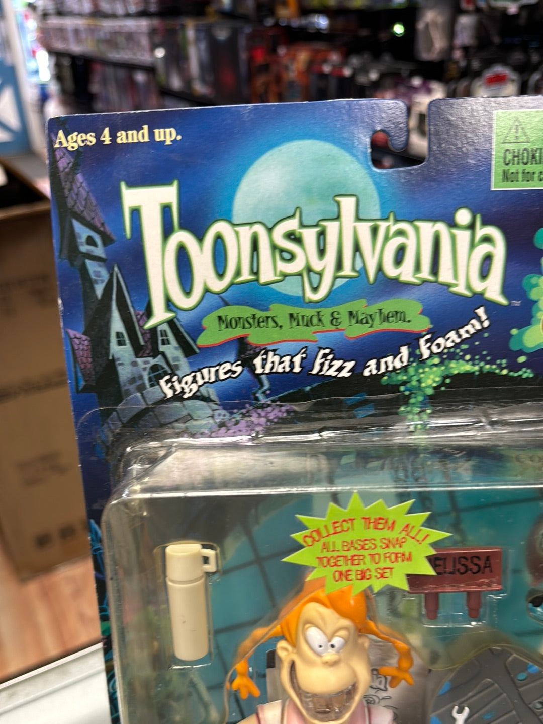 Rabid Ravin Melissa Screetch (Vintage Toonsylvania, Toy Island) SEALED product image 2, provided for visual reference and
