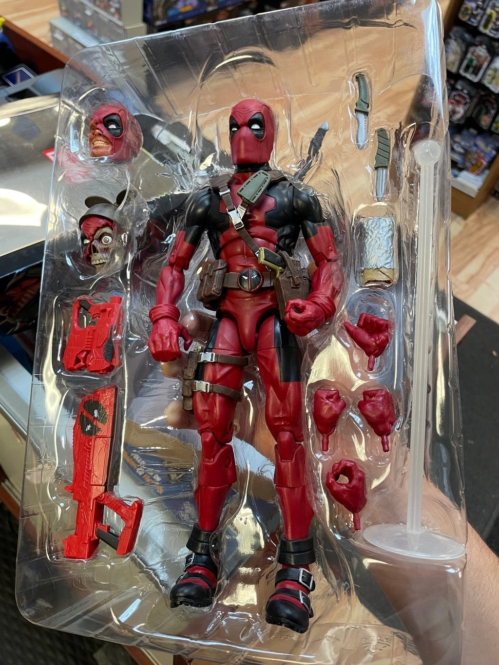 Deadpool -Deluxe 12"- (Marvel Legends, Hasbro) **COMPLETE** product image 5, provided for visual reference and product
