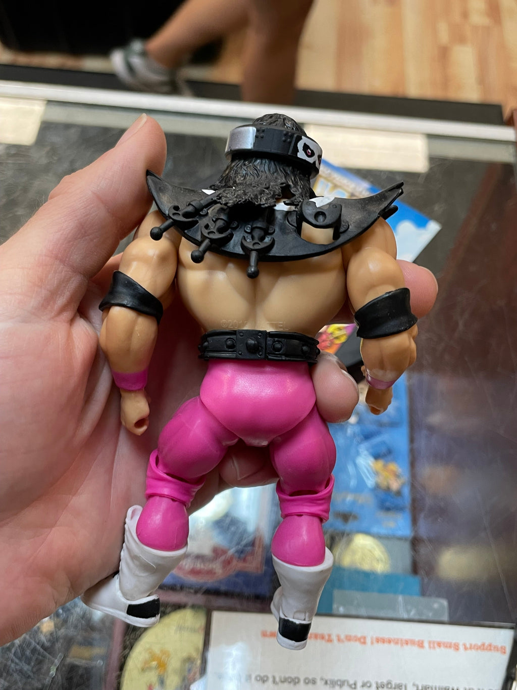 Bret Hart as TriKlops (WWE MOTU, Mattel) **COMPLETE** product image 6, provided for visual reference and product detail