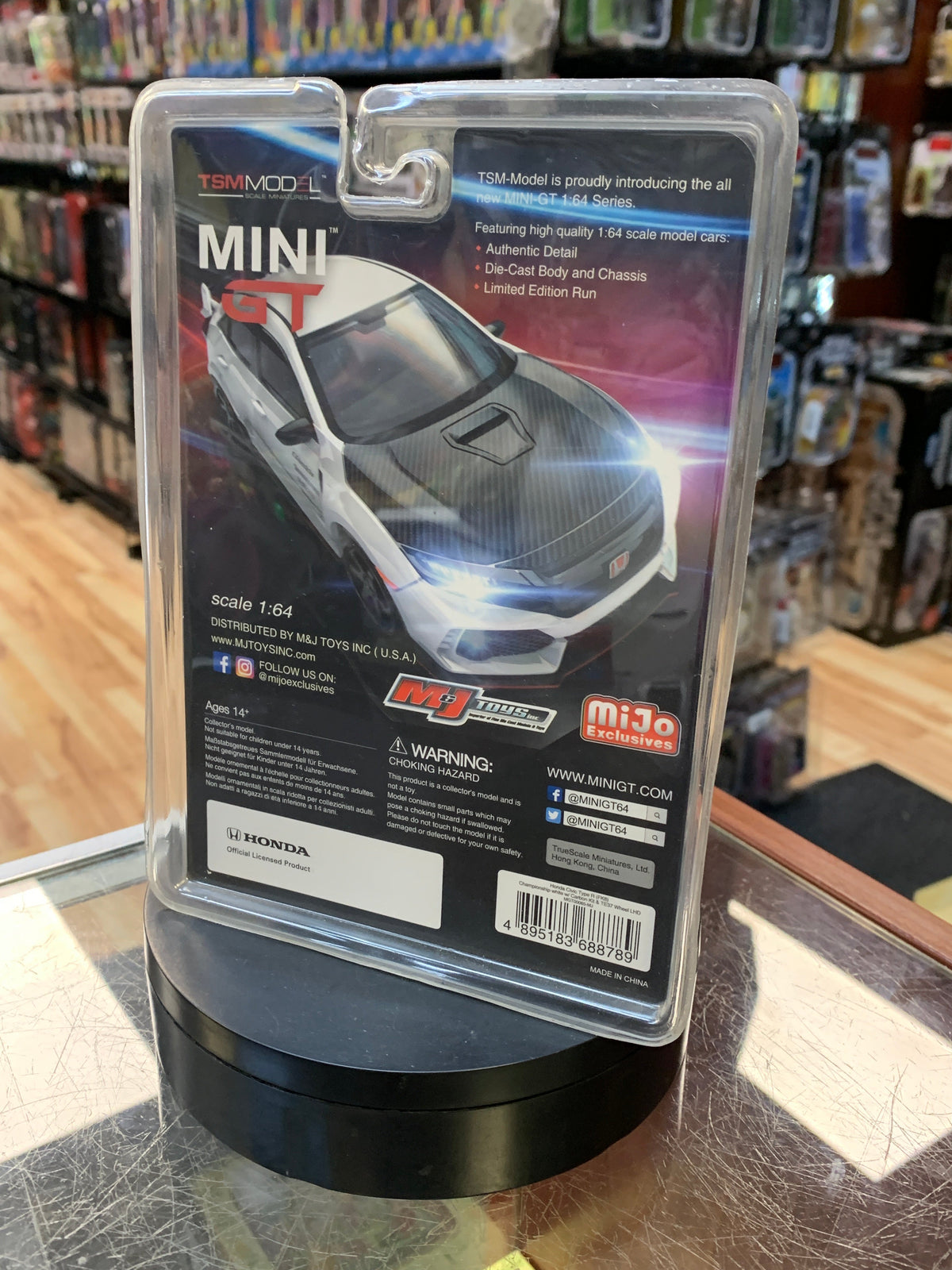 Honda Civic Type R Carbon (Mini GT, TSM Model) SEALED product image 2, provided for visual reference and product detail