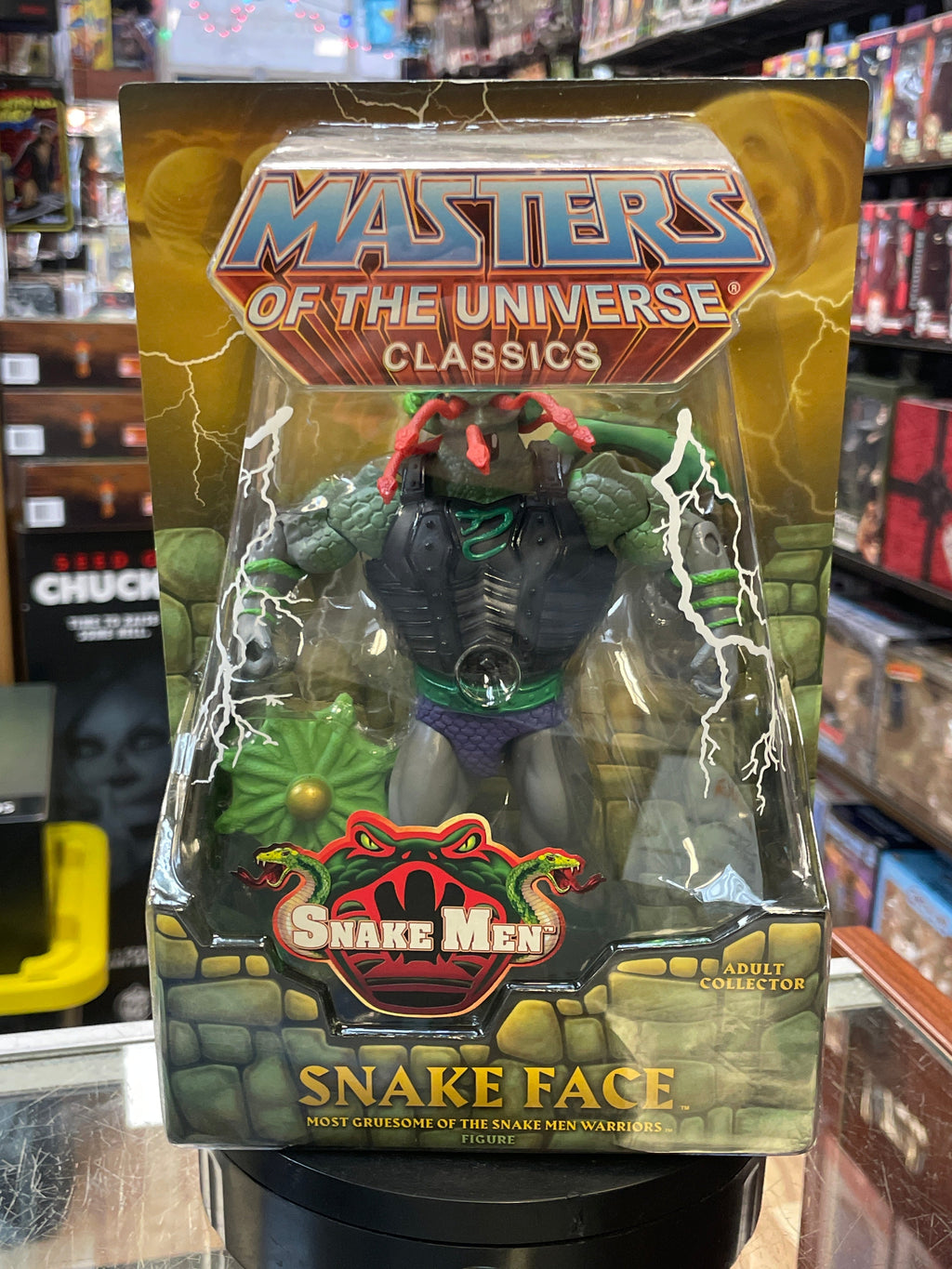 Snake Face (MOTU Classics, Masters Of The Universe, Mattel) **SEALED** product image 1, provided for visual reference and