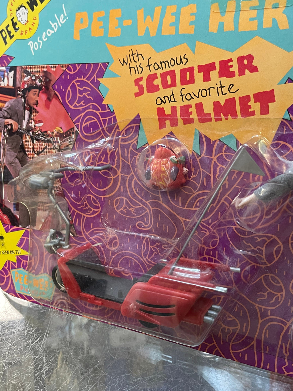 Pee Wee Herman with Scooter (Vintage Pee-Wee’s Playhouse, Matchbox) product image 5, provided for visual reference and