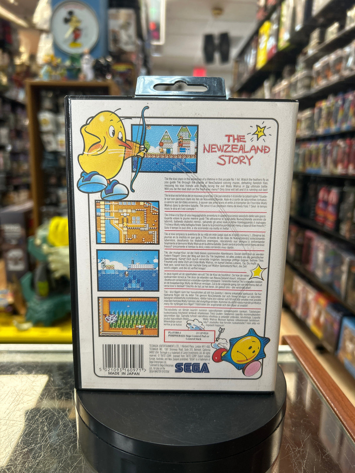 The Newzealand Story 0831 (SEGA Master System SMS, Video Games) **COMPLETE** product image 7, provided for visual reference