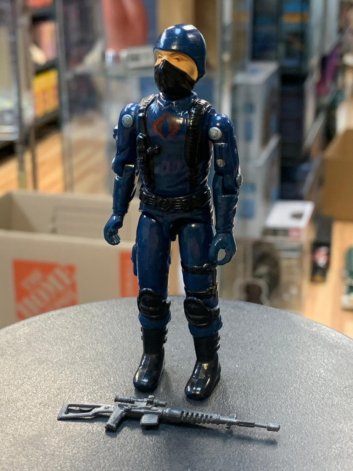 Cobra Enemy Straight Arm with Grey Riffle 9968(Vintage GI Joe, Hasbro) product image 3, provided for visual reference and